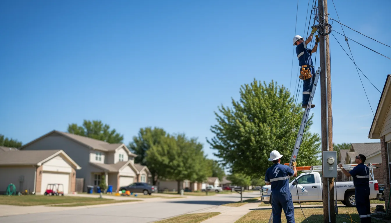 Residential electrician providing installation services in Ricketts, IA